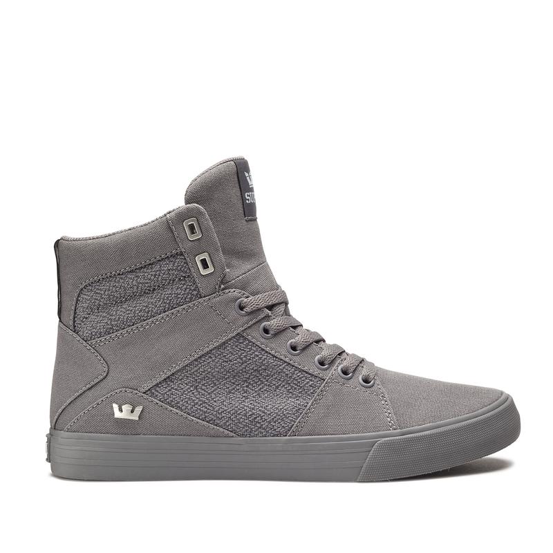 Supra ALUMINUM Sneaker High Damen Grau Lagerverkauf HUDIQ7290